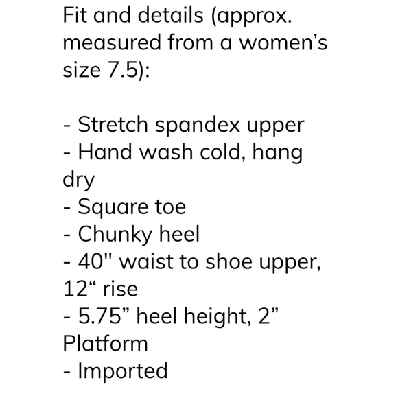 💋AKIRA AZALEA WANG STRETCH CHUNKY HEEL PANT BOOT!!! - Picture 12 of 13